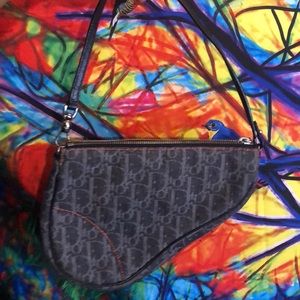 💥Monogram Mini Saddle Pouchette Navy 🔥